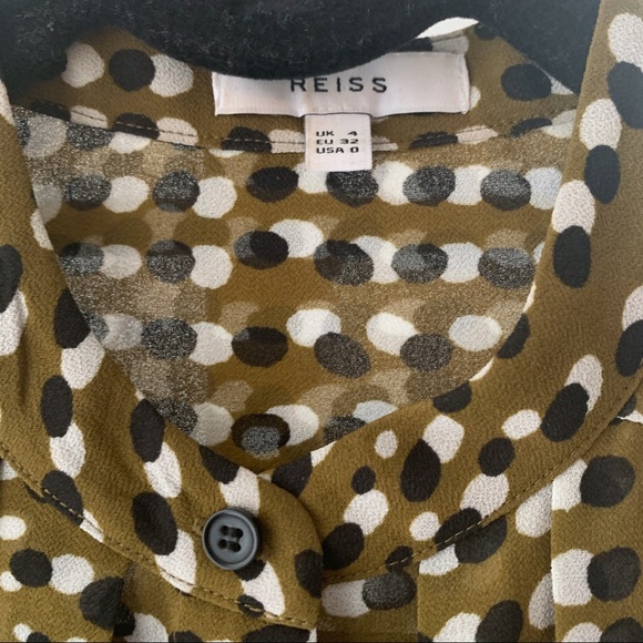 ✨NWOT✨Reiss Nicole Spot Printed Blouse - Picture 8 of 9